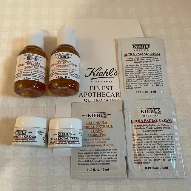 Kiehl's(キールズ)のキールズ　サンプルセット　7点 コスメ/美容のキット/セット(サンプル/トライアルキット)の商品写真