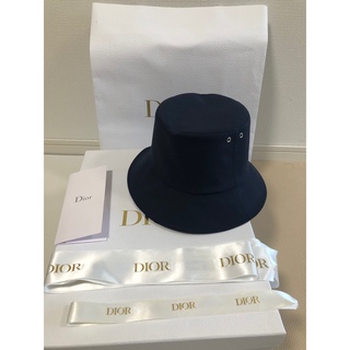 クリスチャンディオール(Christian Dior)のディオール　リバーシブル　TEDDY-D ボブハット　 オブリーク　帽子　56(ハット)