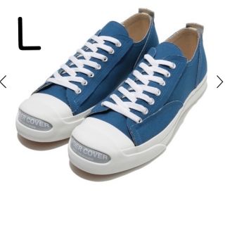 アンダーカバー(UNDERCOVER)のundercover Canvas Logo Sneaker GRAY BLUE(スニーカー)