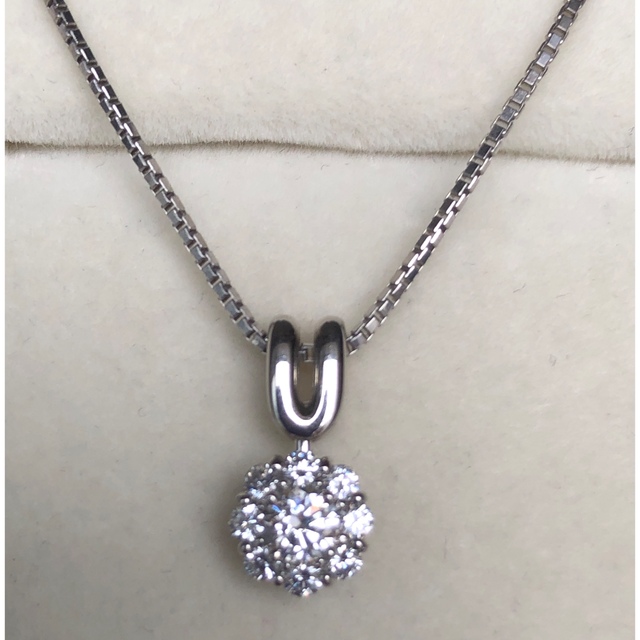 星の砂 ダイヤモンドネックレス プラチナ 美品-