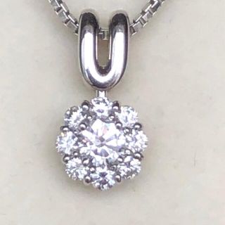 星の砂 ダイヤモンドネックレス プラチナ 美品の通販|ラクマ