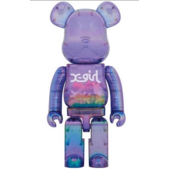 その他BE@RBRICK X-girl CLEAR PURPLE 1000%