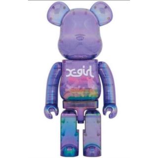 ベアブリック(BE@RBRICK)のBE@RBRICK X-girl CLEAR PURPLE 1000%(その他)