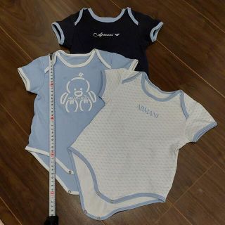 アルマーニ(Armani)の[美品]　ARMANI　baby　ロンパース３枚セット(ロンパース)