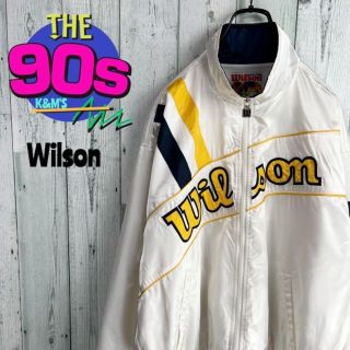 ウィルソン(wilson)の80's  Wilson ウィルソン　ロゴ刺繍　ヴィンテージ  ブルゾン　個性派(ブルゾン)