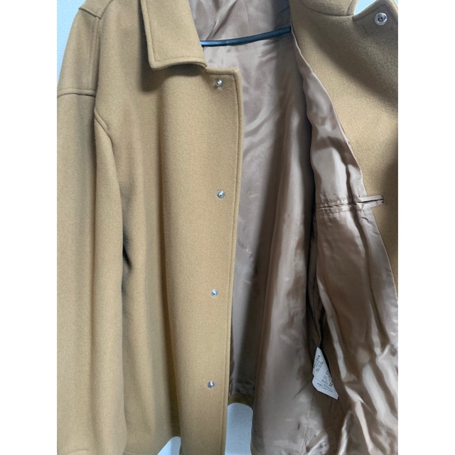 wellder メルトンコート boxy car coat ブラウン