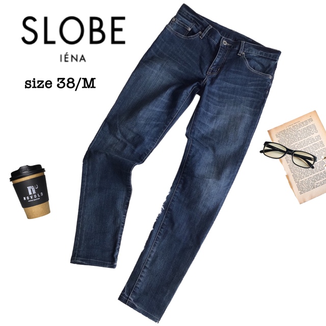 SLOBE IENA(スローブイエナ)の【used】【38/M】スローブイエナ ダメージ 加工 デニム パンツ ジーンズ レディースのパンツ(デニム/ジーンズ)の商品写真