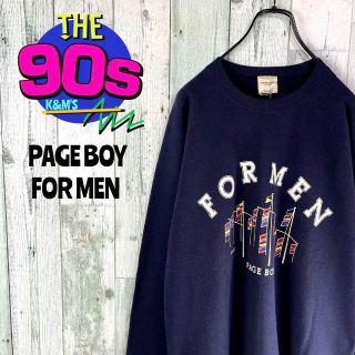 ページボーイ(PAGEBOY)の90's PAGE BOY FOR MEN 日本製 ビックロゴトレーナー　新品(スウェット)