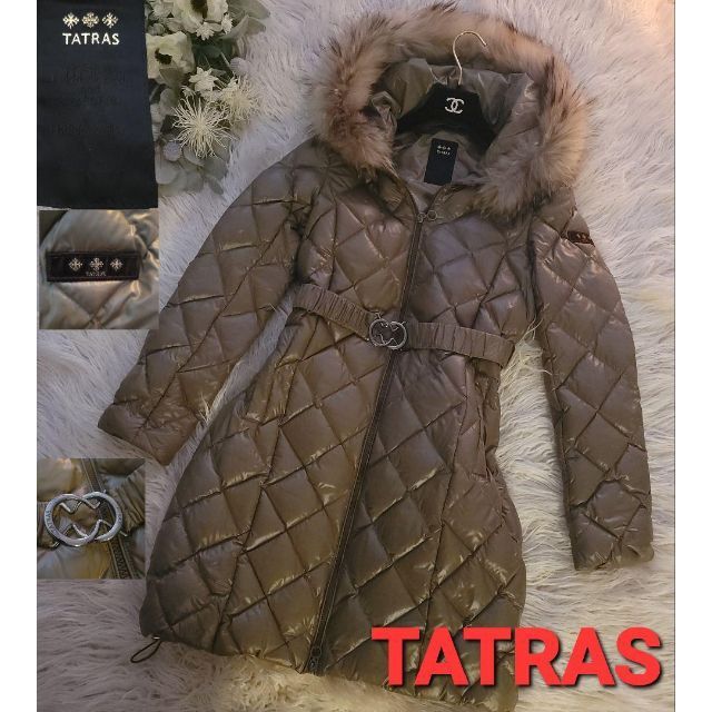 TATRAS カーキ ファーダウンコート