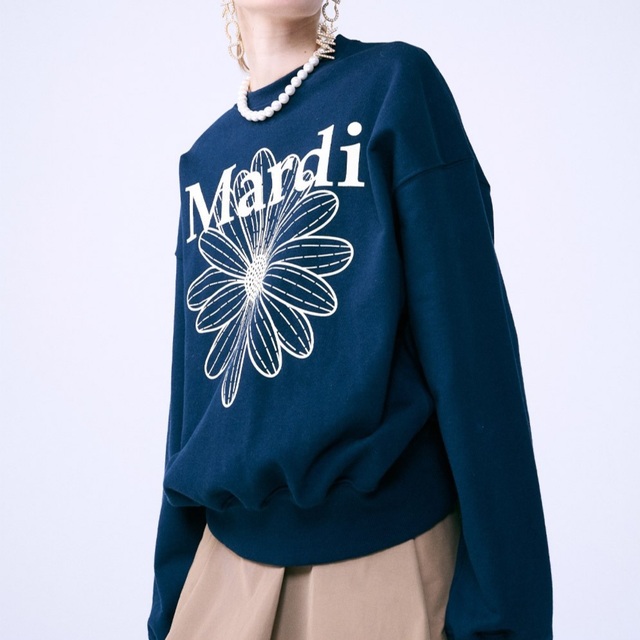 韓国ブランド マルディメクルディ FLOWERMARDI_NAVY CREAM