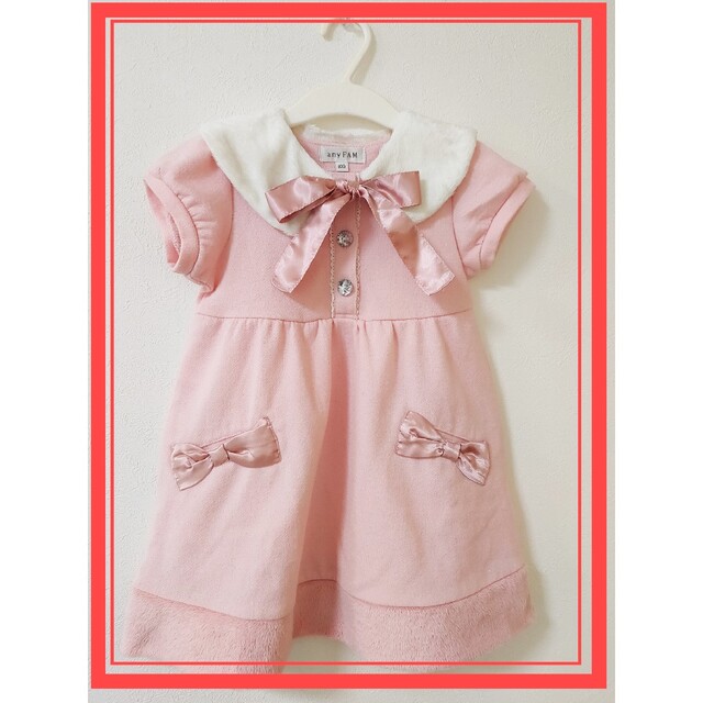 anyFAM(エニィファム)のワンピース　100　女の子 キッズ/ベビー/マタニティのキッズ服女の子用(90cm~)(ドレス/フォーマル)の商品写真