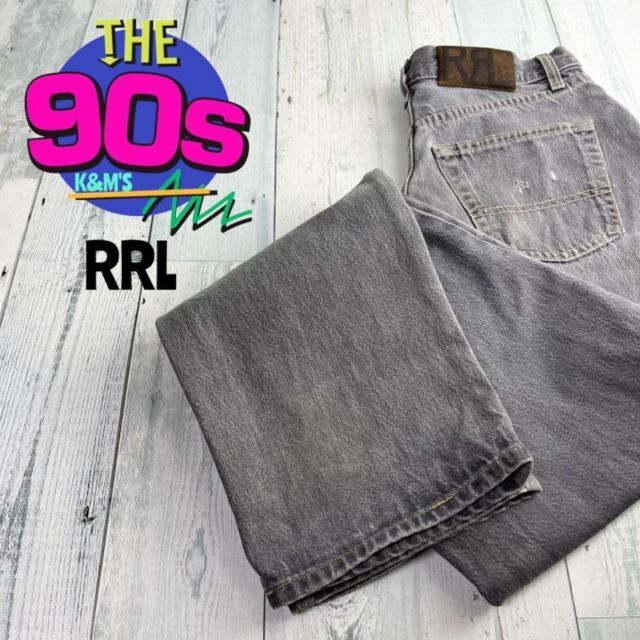 90's RRL ダブルアールエル　USA製　ヴィンテージ ブラックデニム