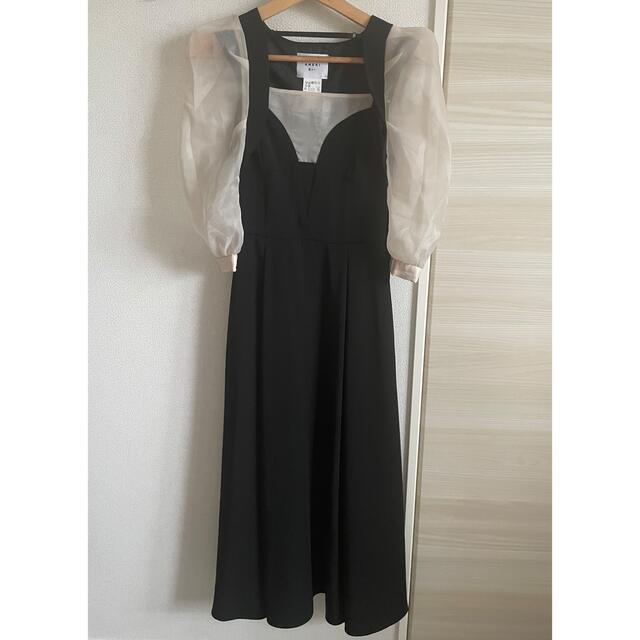 Ameri VINTAGE(アメリヴィンテージ)のAMERI VINTAGE clione sleeve dress  レディースのフォーマル/ドレス(ロングドレス)の商品写真
