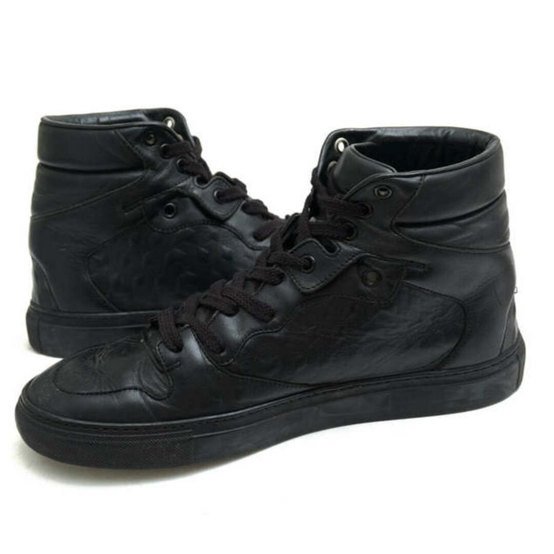 バレンシアガ／BALENCIAGA シューズ スニーカー 靴 ハイカット メンズ 男性 男性用レザー 革 本革 ブラック 黒