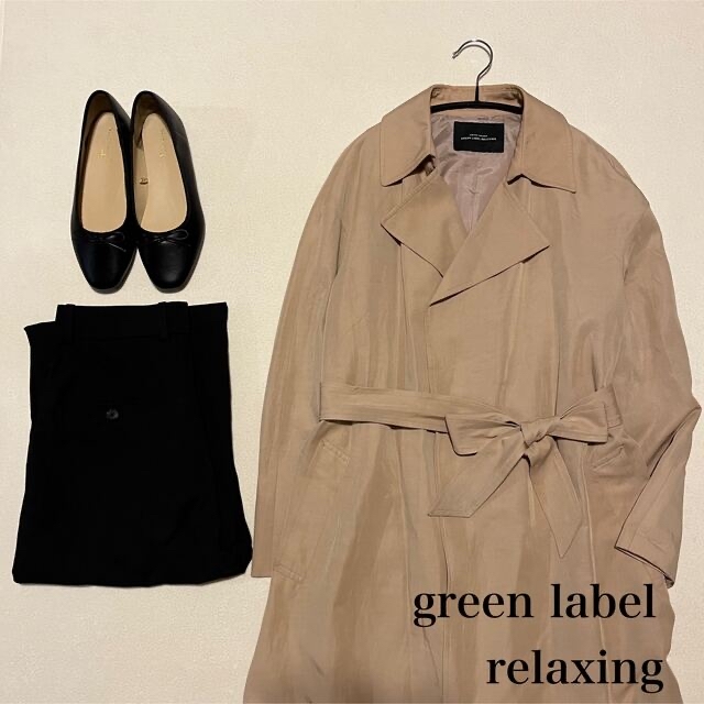 UNITED ARROWS green label relaxing(ユナイテッドアローズグリーンレーベルリラクシング)のgreen label relaxing トレンチコート　ベージュ　36 S レディースのジャケット/アウター(トレンチコート)の商品写真