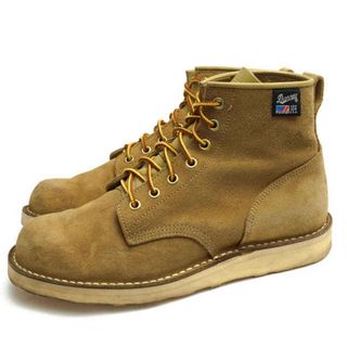 ダナー(Danner)のダナー／Danner ワークブーツ シューズ 靴 メンズ 男性 男性用スエード スウェード レザー 革 本革 ベージュ  D-4124 PAULINE プレーントゥ Vibramソール ステッチダウン製法(ブーツ)