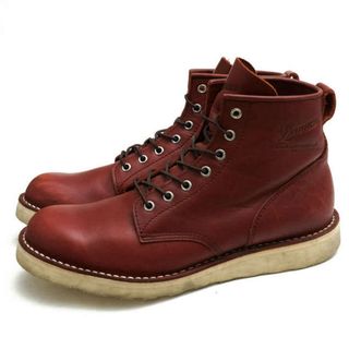 ダナー(Danner)のダナー／Danner ワークブーツ シューズ 靴 メンズ 男性 男性用レザー 革 本革 レッド ブラウン 赤 茶  D-910012 PAULINE4 プレーントゥ ステッチダウン製法(ブーツ)