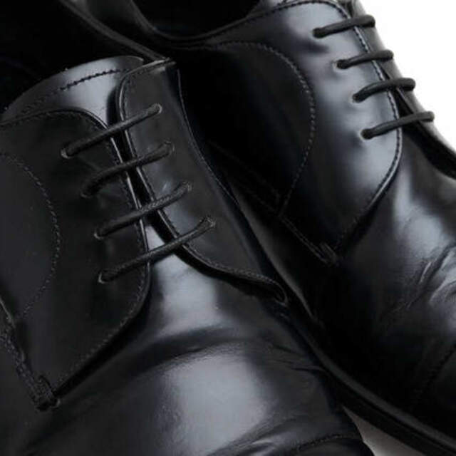 プラダ／PRADA シューズ ビジネスシューズ 靴 ビジネス メンズ 男性 男性用レザー 革 本革 ブラック 黒 144 ストレートチップ マッケイ製法