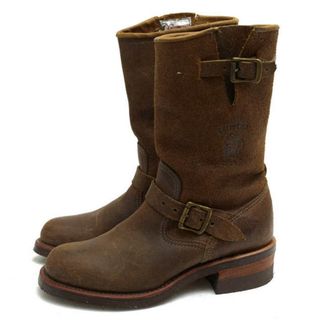 チペワ(CHIPPEWA)のチペワ／CHIPPEWA エンジニアブーツ シューズ 靴 メンズ 男性 男性用レザー 革 本革 ブラウン 茶  27911 11" Bomber Jacket Leather Engineer プレーントゥ Vibramソール グッドイヤーウェルト製法(ブーツ)