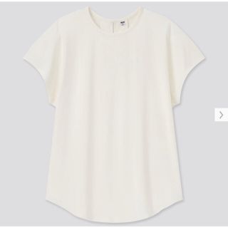 ユニクロ(UNIQLO)のクレープジャージーフレンチスリーブTシャツ（半袖）(シャツ/ブラウス(半袖/袖なし))