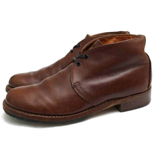 レッドウィング／RED WING チャッカブーツ シューズ 靴 メンズ 男性 男性用レザー 革 本革 ブラウン 茶  9017 BECKMAN CHUKKA ベックマン チャッカ レザー＆ラグソール グッドイヤーウェルト製法 プレーントゥ