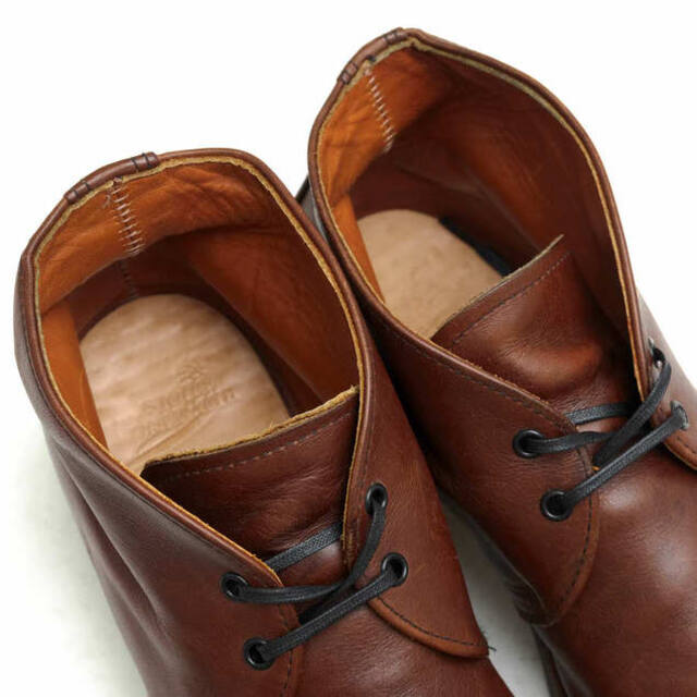 レッドウィング／RED WING チャッカブーツ シューズ 靴 メンズ 男性 男性用レザー 革 本革 ブラウン 茶 9017 BECKMAN  CHUKKA ベックマン チャッカ レザー＆ラグソール グッドイヤーウェルト製法 プレーントゥ