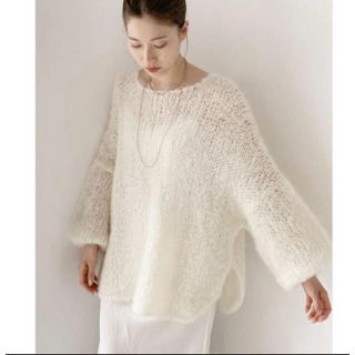 プラージュ(Plage)のPlage イタリアヤーン HANDKNIT モヘヤ(ニット/セーター)