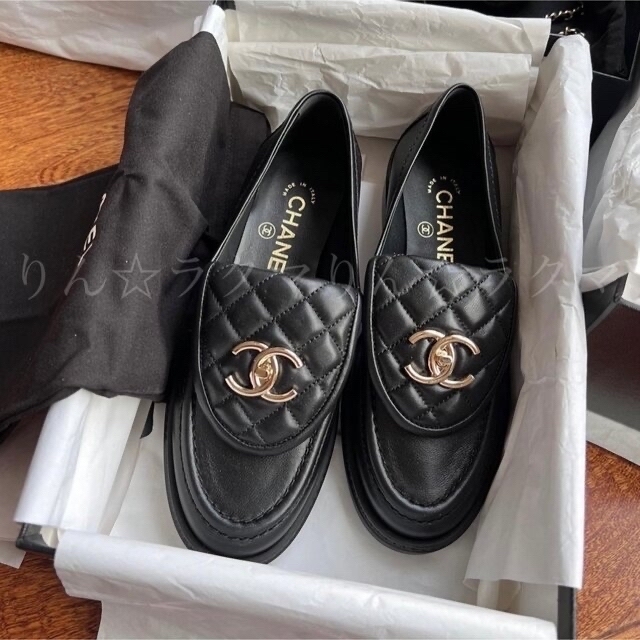 在庫有】 CHANEL ローファー37☆シャネル☆新品未使用 ccターンロック