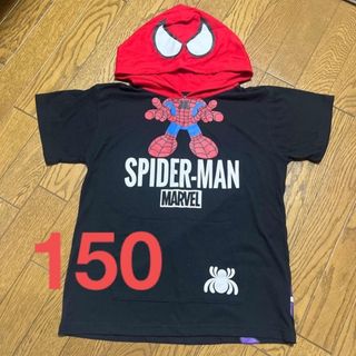 ユニバーサルスタジオジャパン(USJ)のスパイダーマン　パーカー　半袖　150 ユニバーサルスタジオジャパン　USJ(Tシャツ/カットソー)