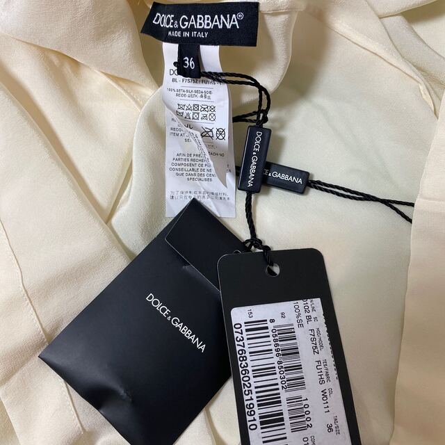 ドルチェ＆ガッバーナ DOLCE&GABBANA ビジュー ブラウス シャツ