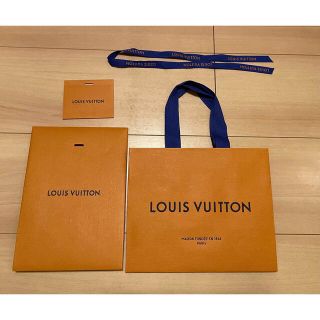 ルイヴィトン(LOUIS VUITTON)の【美品】LOUIS VUITTONショップ袋一式&リボン(ショップ袋)