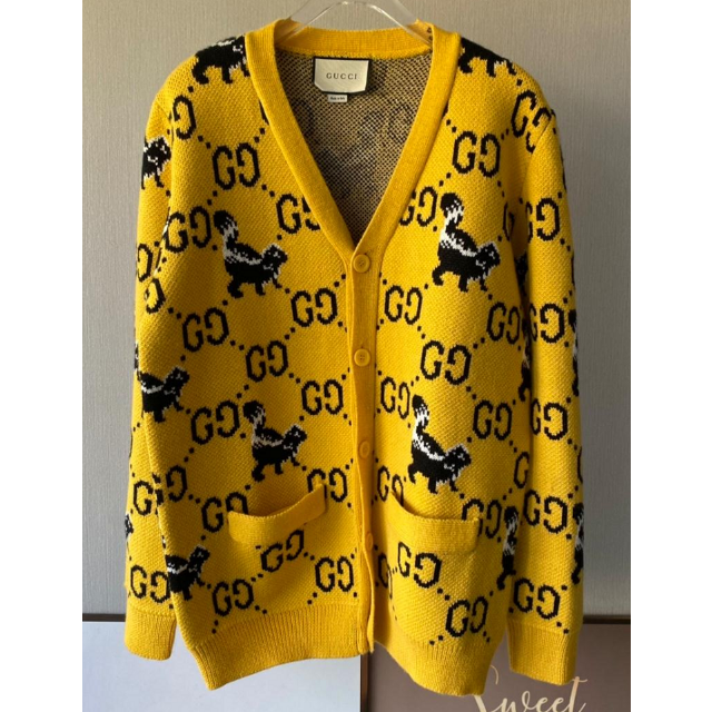 限定版 GUCCI グッチ ニット ジャケット モヘヤ アルパカ混