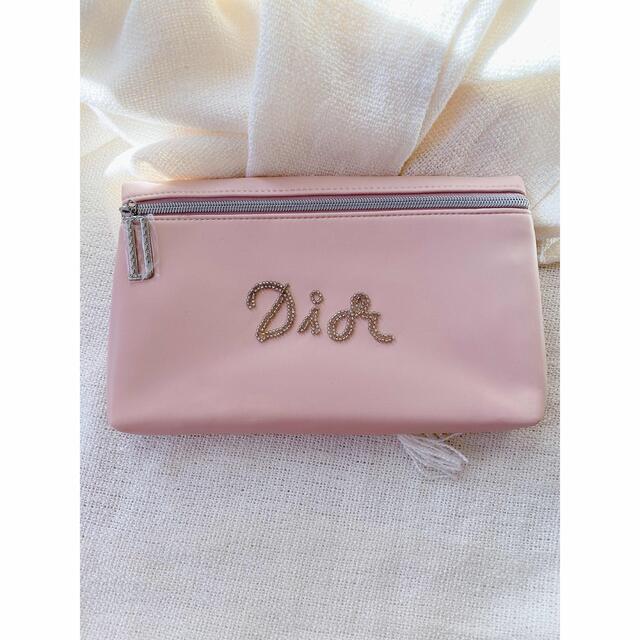 dior ノベルティ ポーチ ピンク 箱なし - ファッション小物