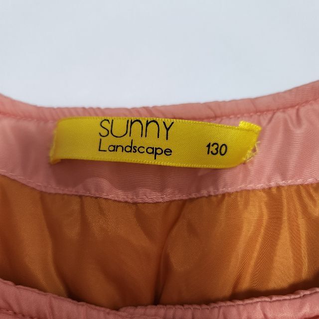 SunnyLandscape(サニーランドスケープ)の女の子　SUNNY Landscape　中綿　アウター ピンク　130㎝ キッズ/ベビー/マタニティのキッズ服女の子用(90cm~)(ジャケット/上着)の商品写真