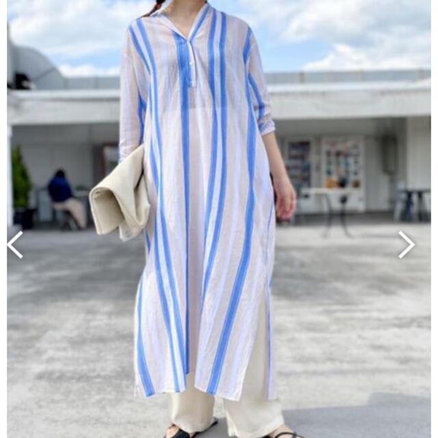 ne Quittez pas】VOILE STRIPE DRESS(ワンピース)