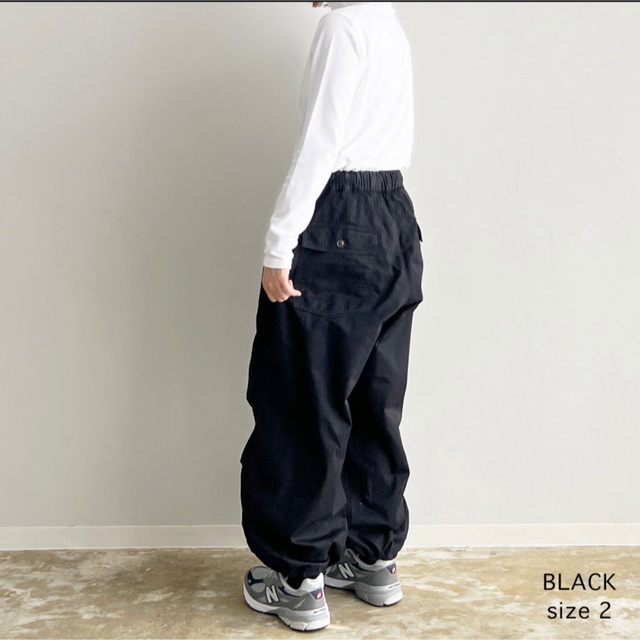 HARVESTY(ハーベスティ)のHARVESTY OVER PANTS（オーバーパンツ）A12218 ブラック メンズのパンツ(その他)の商品写真