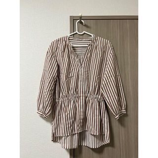 ユナイテッドアローズグリーンレーベルリラクシング(UNITED ARROWS green label relaxing)のGREEN LABEL RELAXINGストライプブラウス(シャツ/ブラウス(長袖/七分))