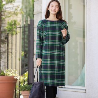 マッキントッシュフィロソフィー(MACKINTOSH PHILOSOPHY)の美品✨MACKINTOSH マッキントッシュ タータンチェックワンピース(ひざ丈ワンピース)