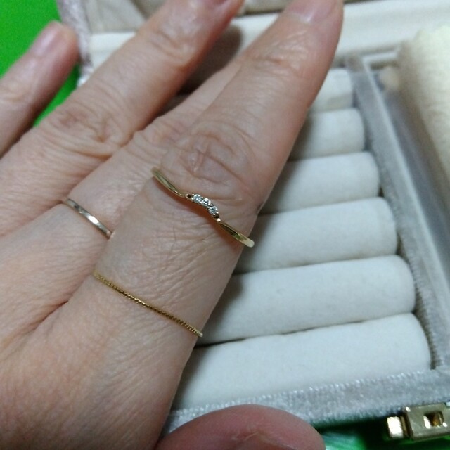agete(アガット)の【訳あり】agateアガットK10ダイヤモンドリング レディースのアクセサリー(リング(指輪))の商品写真