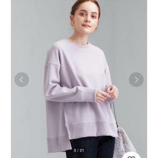 ユナイテッドアローズグリーンレーベルリラクシング(UNITED ARROWS green label relaxing)の専用❣️SC ダンボール サイド スリット プルオーバー カットソー(トレーナー/スウェット)