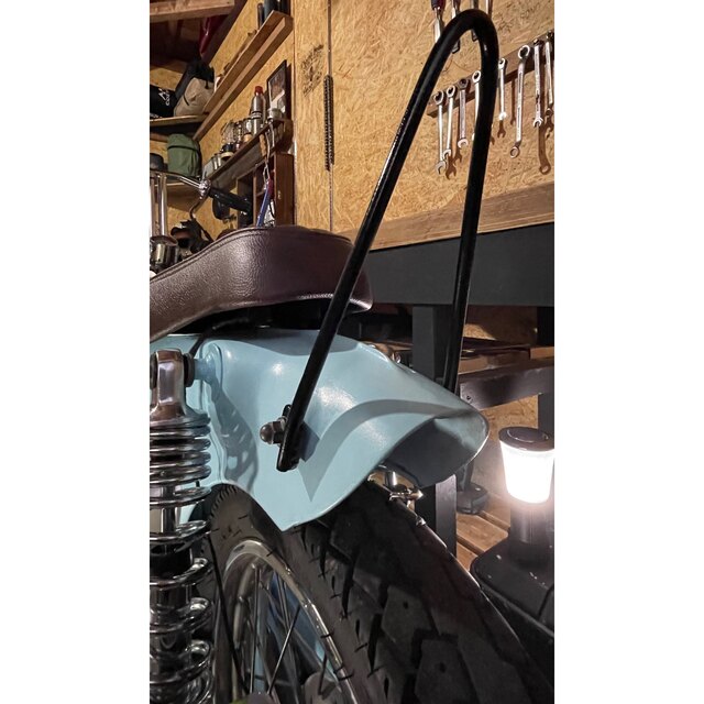 チョッパーカスタム　ミニ　シーシーバー　ホンダ　カブ　ボルトオンパーツ　9mm 自動車/バイクのバイク(パーツ)の商品写真