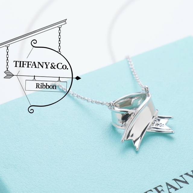 極美品 TIFFANY ティファニー ヴィンテージ リボンラップ ネックレス