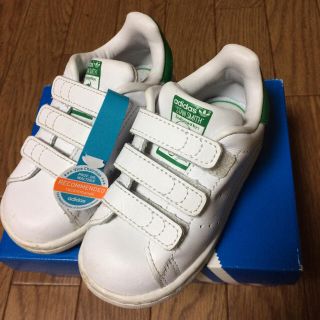 アディダス(adidas)のadidas アディダス スタンスミス ベルクロ 13.5cm グリーン(スニーカー)