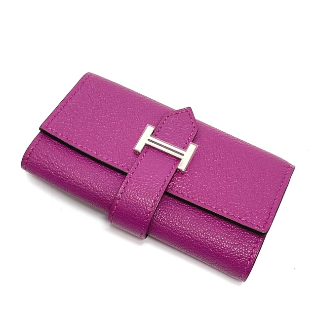 人気沸騰】 Hermes - エルメス HERMES ベアン H金具 4連 キーケース