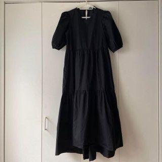 ザラ(ZARA)の9 ZARA ザラ BASIC ベーシック ブラックティアードワンピース(ロングワンピース/マキシワンピース)