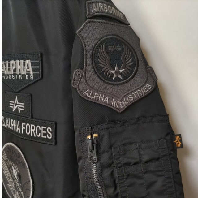 極美品 ALPHA INDUSTRIES MA-1タイト オリジナルワッペン