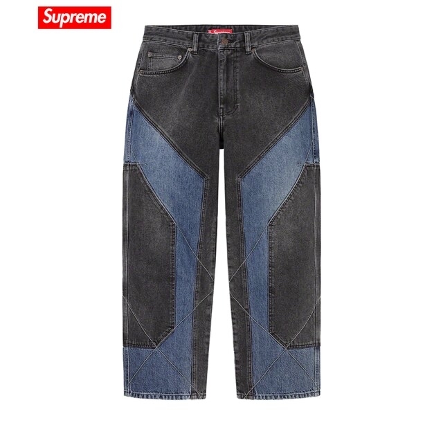 SUPREME 2-Tone Paneled Jean