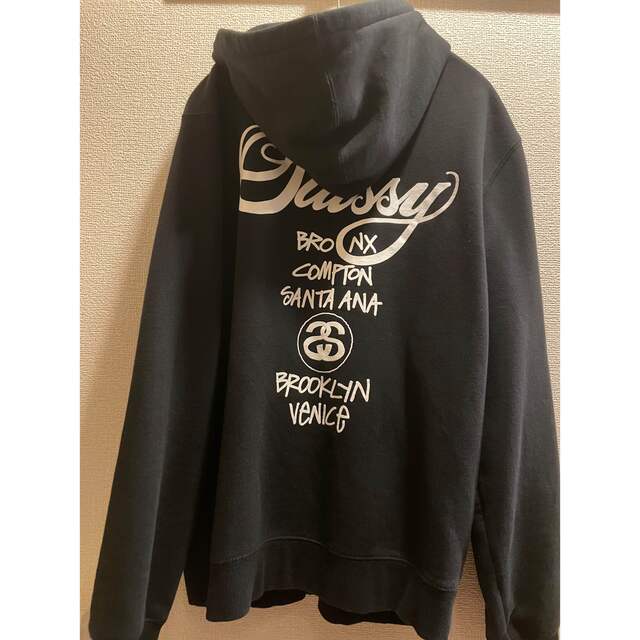 最上の品質 STUSSY WORLD TOUR ZIP HOOD Mサイズ パーカー