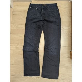 アレキサンダーマックイーン(Alexander McQueen)のレア★John Varvatos ブラックデニム 34✕33(デニム/ジーンズ)