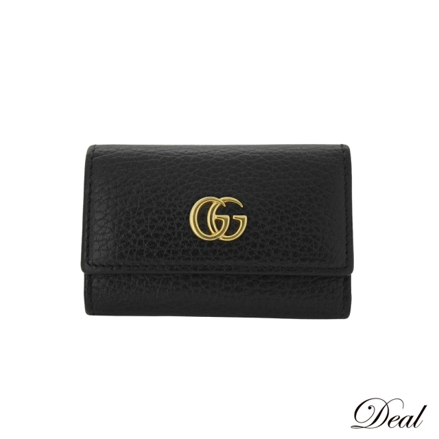 美品 GUCCI グッチ GGマーモント 6連 黒 456118 ユニセックス キー